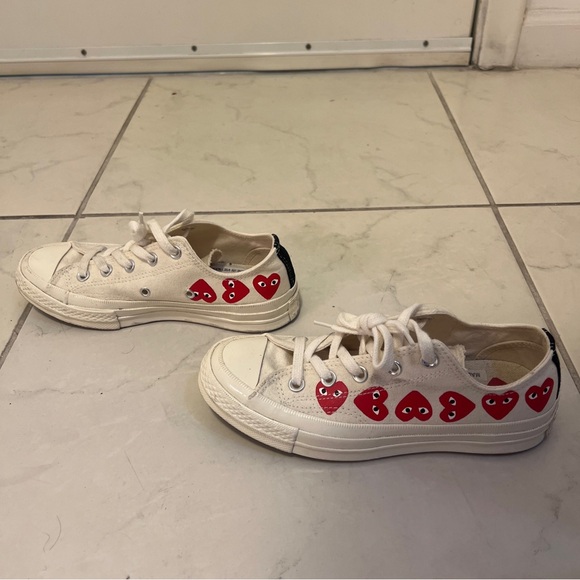 Come De Garcon X Converse Women’s Low Top Sneakers, Size 6 - Picture 6 of 7